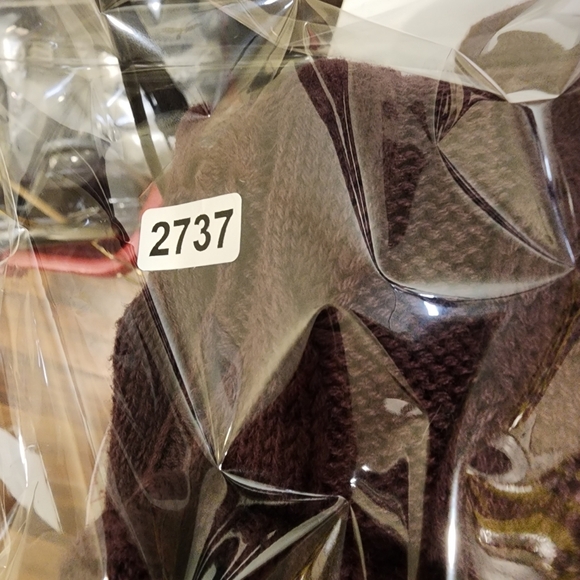 Land's End Drifter Burgundy Men's quarter zip 100% cotton Sweater size S - Picture 9 of 9